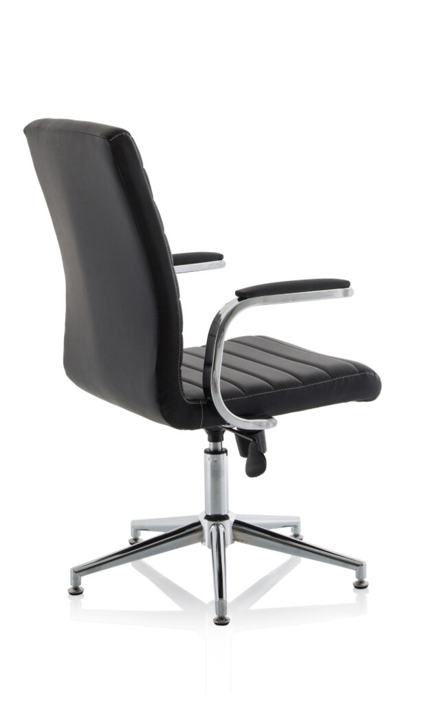 Ezra Medium Back Leather Executive Office Chair with Arms - Image 40