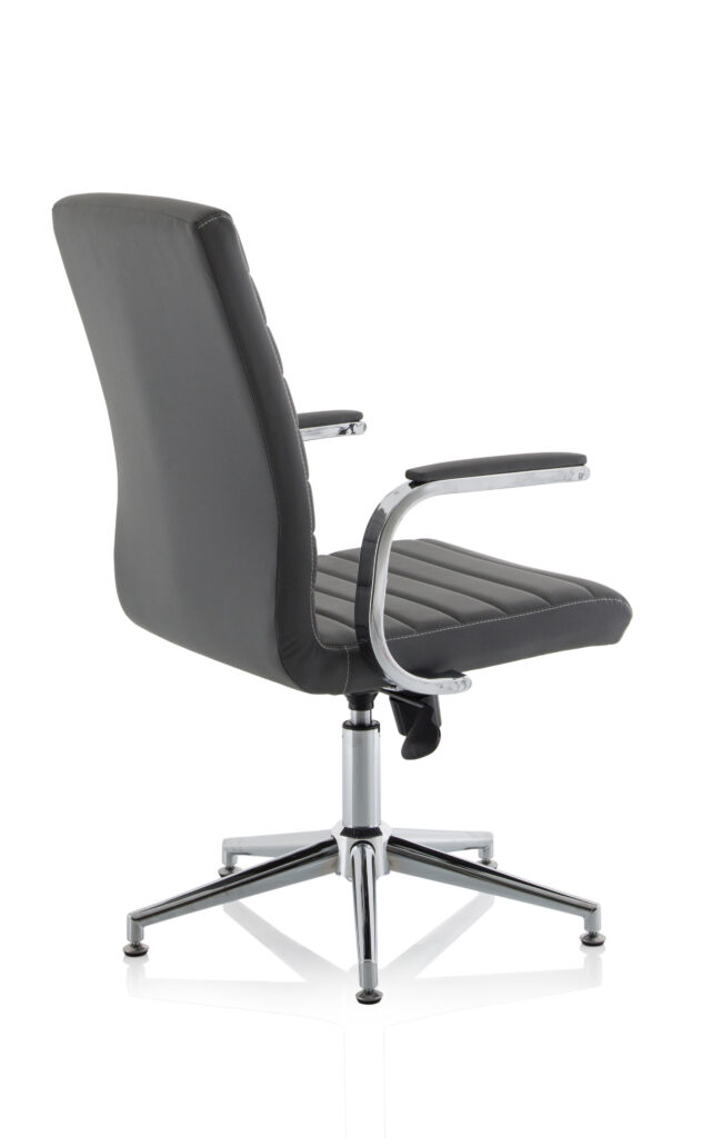 Ezra Medium Back Leather Executive Office Chair with Arms - Image 50