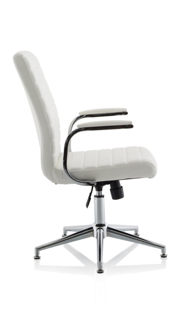 Ezra Medium Back Leather Executive Office Chair with Arms - Image 27