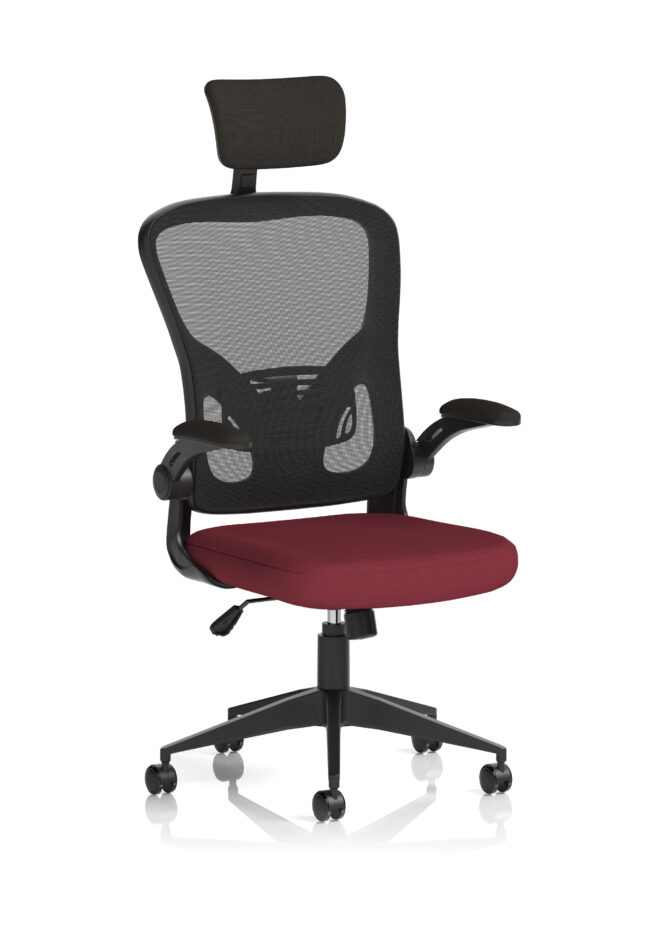 Ace Executive Mesh Chair With Folding Arms - Image 10