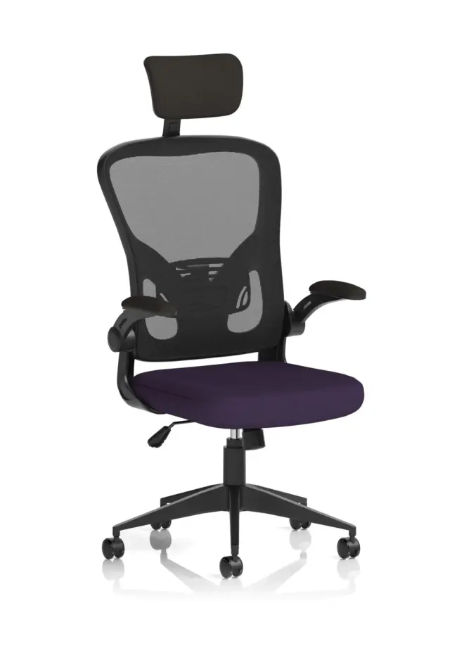 Ace Executive Mesh Chair With Folding Arms - Image 16