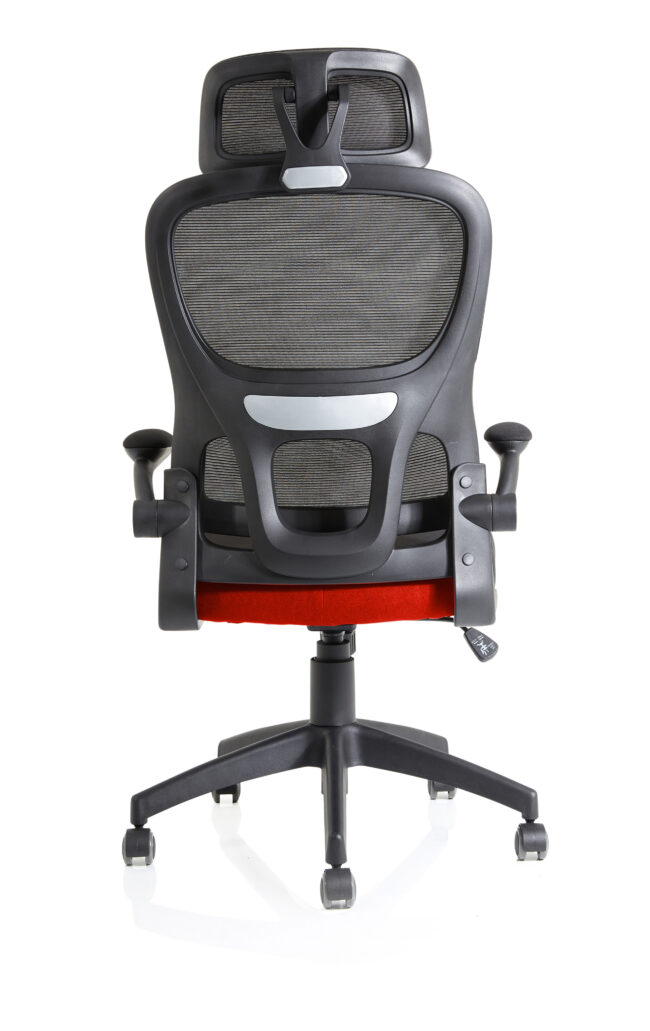 Iris Task Operator Mesh Back Fabric Seat With Headrest - Image 14