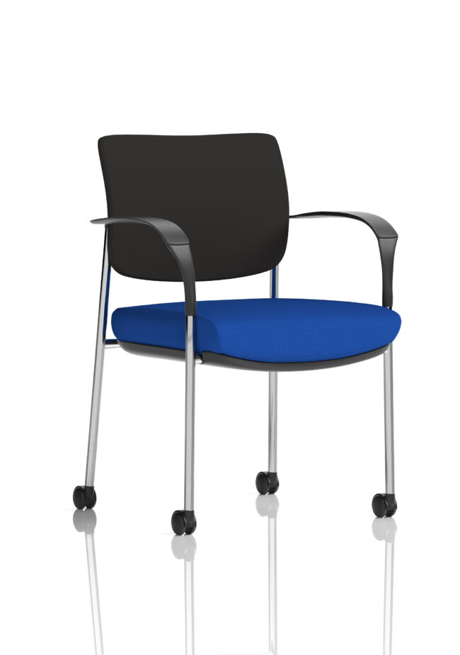 Brunswick Deluxe Medium Back Visitor Office Chair with Arms with Castors - Image 14