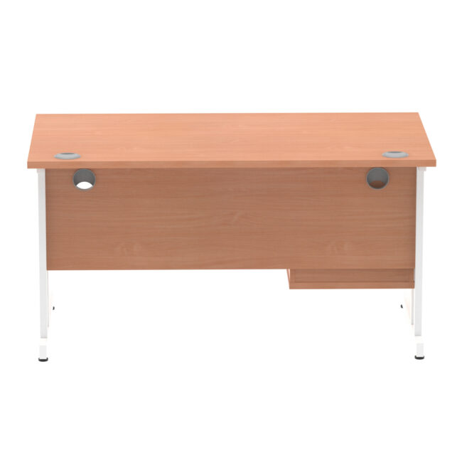 Impulse 1400mm Cantilever Straight Desk With Single Fixed Pedestal - Image 6