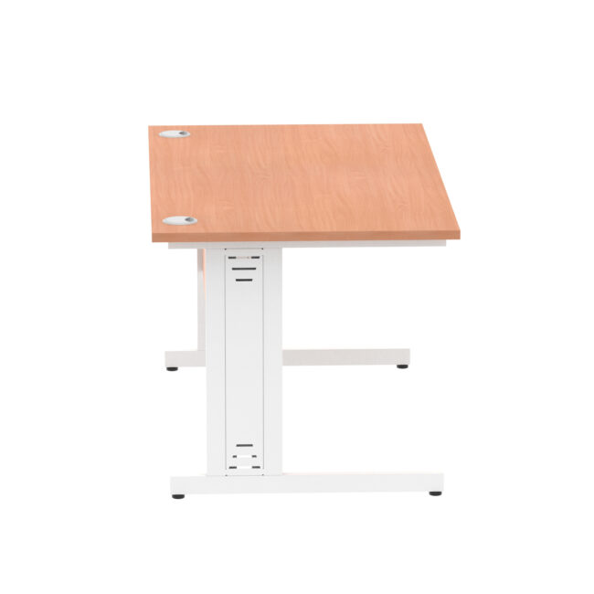 Impulse 1400mm Straight Desk Cable Managed Leg - Image 12