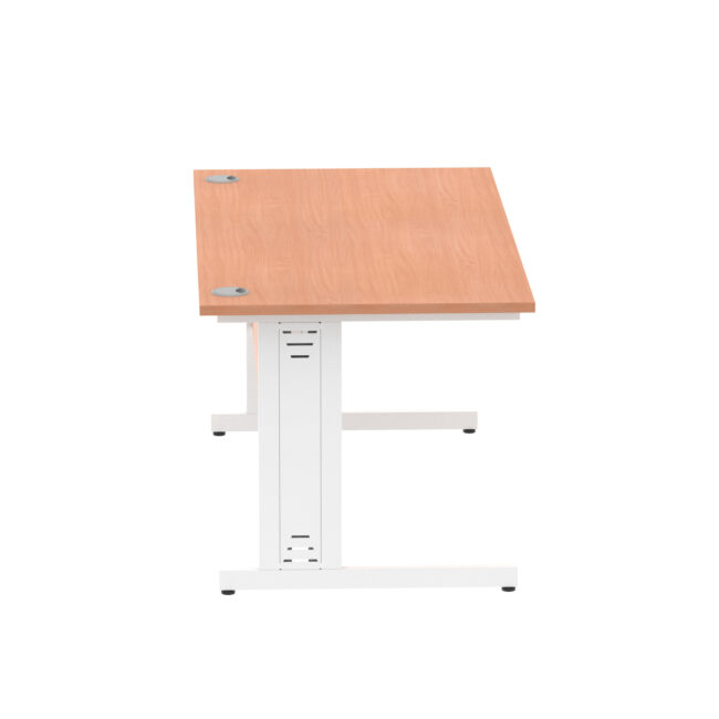 Impulse 1600mm Straight Desk Cable Managed Leg - Image 12