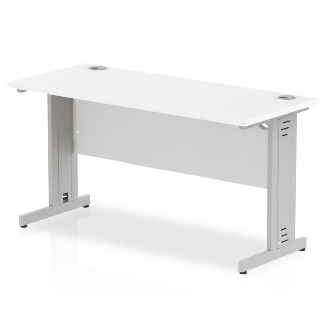Impulse 1400mm Slimline Desk Cable Managed Leg - Image 11
