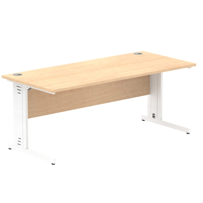 Impulse 1800mm Straight Desk Cable Managed Leg - Image 43