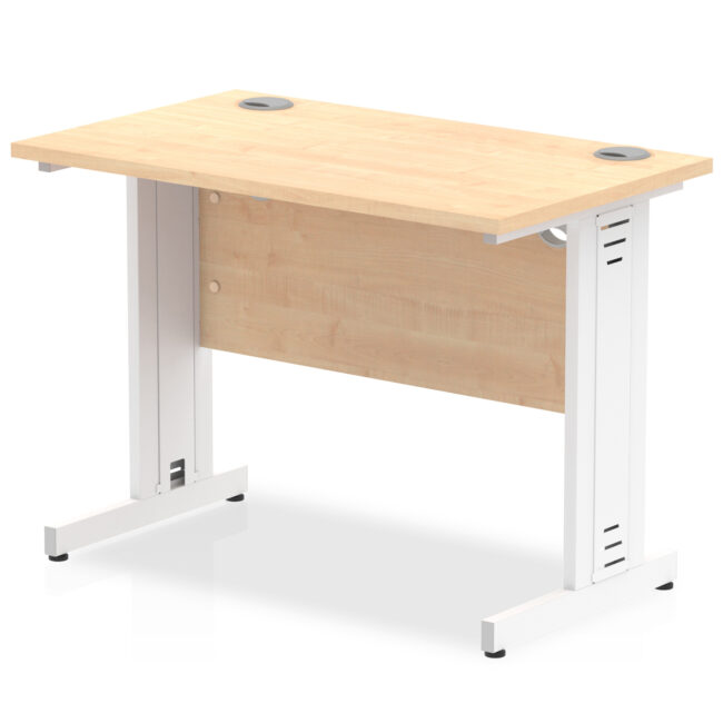 Impulse 1000mm Slimline Desk Cable Managed Leg - Image 6