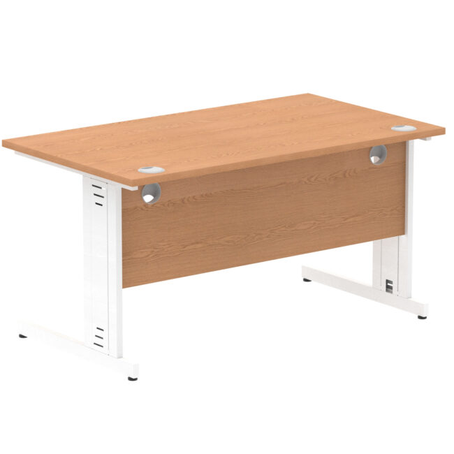 Impulse 1400mm Straight Desk Cable Managed Leg - Image 63
