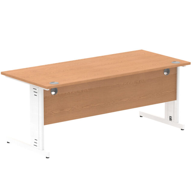 Impulse 1800mm Straight Desk Cable Managed Leg - Image 63