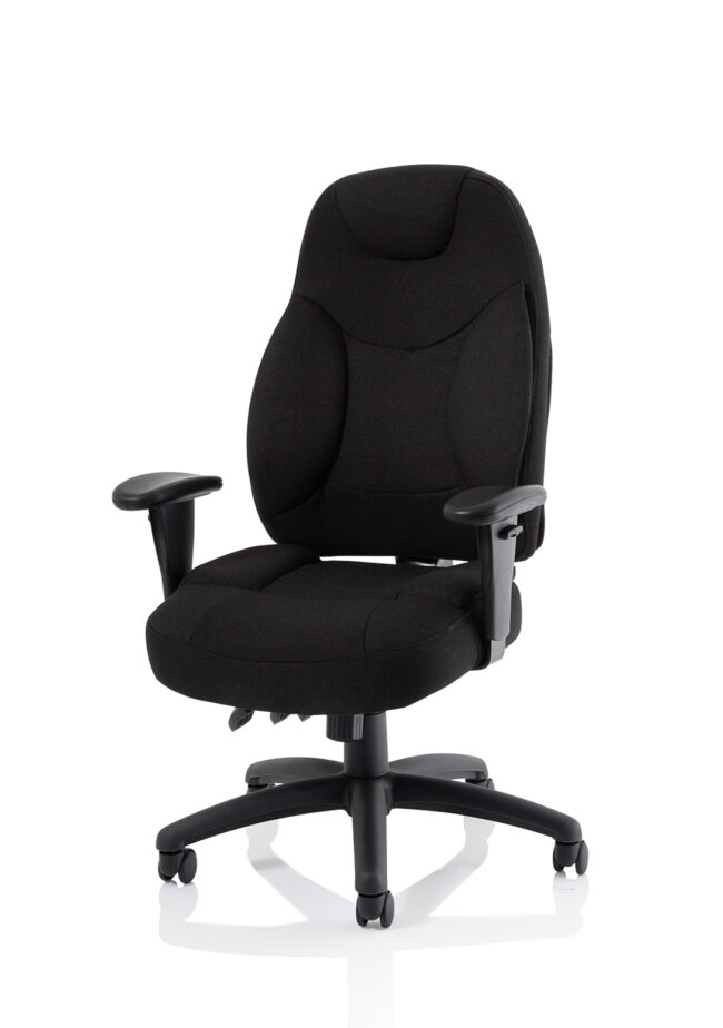 Galaxy Medium Back Task Operator Office Chair with Adjustable Arms - Image 3