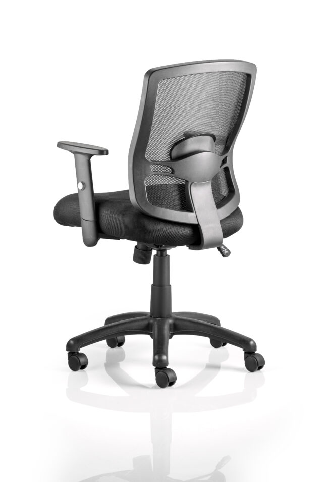 Portland Medium Mesh Back Task Operator Office Chair with Arms - Image 3