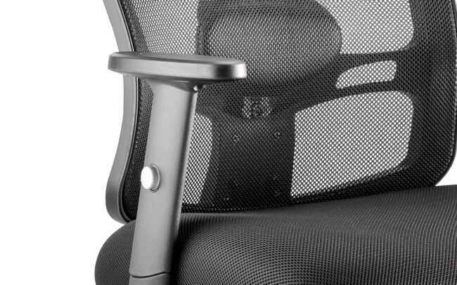 Portland Medium Mesh Back Task Operator Office Chair with Arms - Image 4