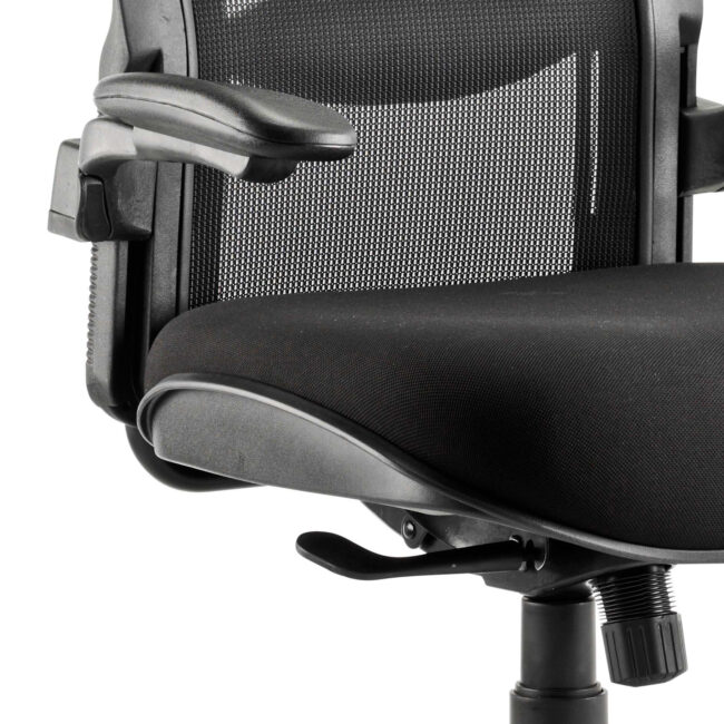 Houston High Mesh Back Heavy Duty Task Operator Office Chair with Arms - Image 3