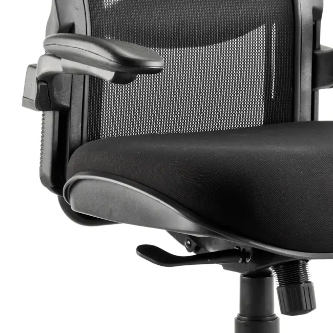 Houston High Mesh Back Heavy Duty Task Operator Office Chair with Arms - Image 3