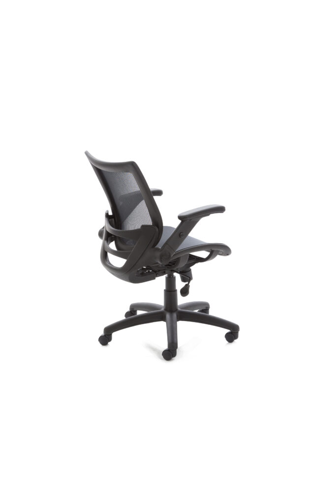 Fuller Medium Mesh Back Task Operator Office Chair with Folding Arms - Image 4