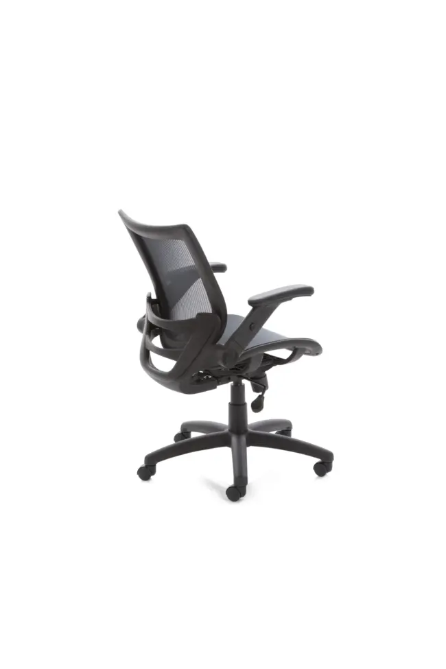 Fuller Medium Mesh Back Task Operator Office Chair with Folding Arms - Image 4