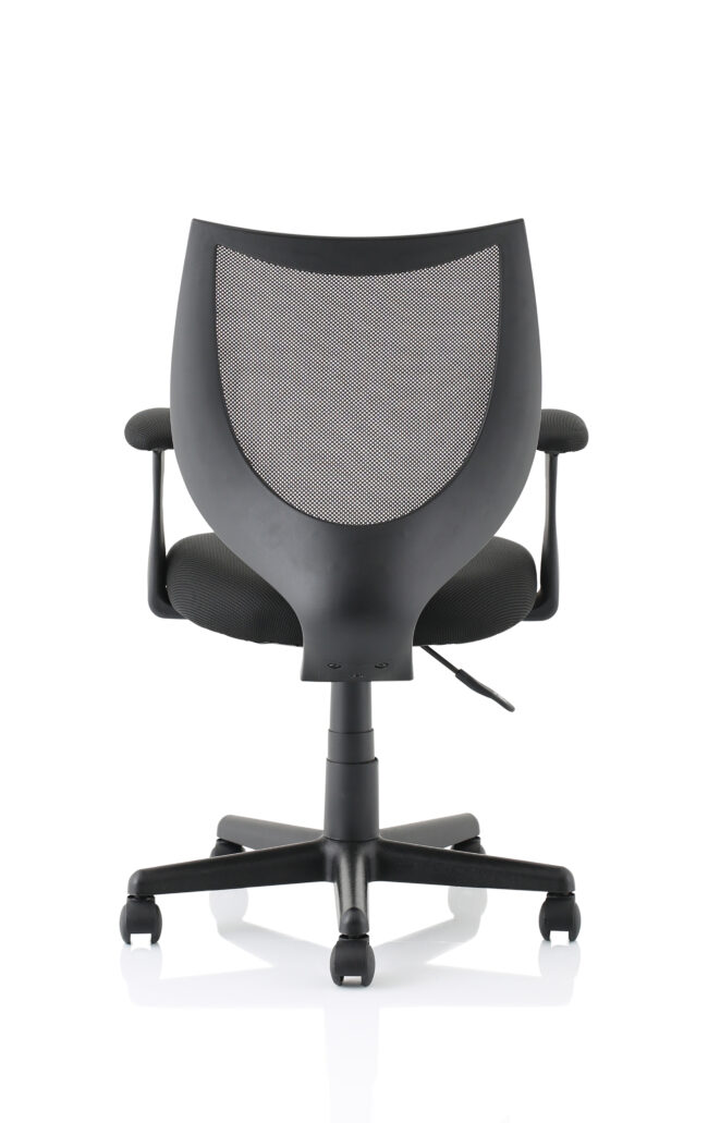 Camden Medium Back Black Mesh Task Operator Office Chair With Arms - Image 6