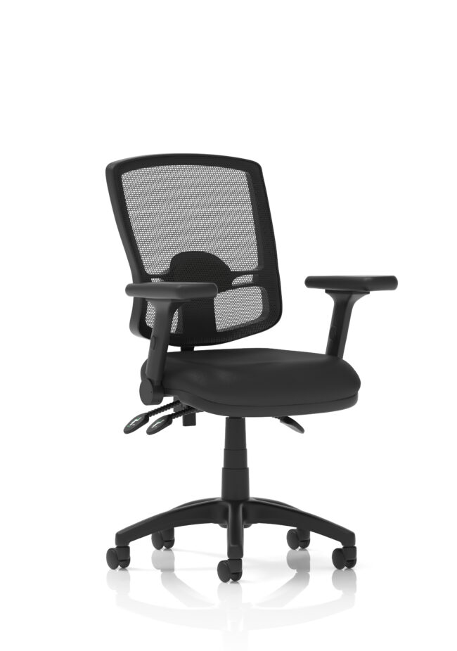 Eclipse Plus III Deluxe Medium Mesh Back Task Operator Office Chair - Image 23