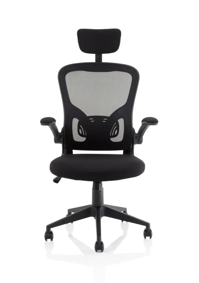 Ace Executive Mesh Chair With Folding Arms - Image 2