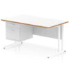 White/Natural Wood