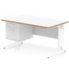 White/Natural Wood