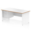 White/Natural Wood