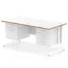 White/Natural Wood