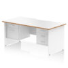 White/Natural Wood