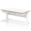 White/Natural Wood