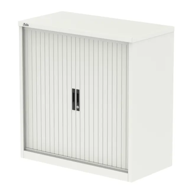 Qube Side Tambour Cupboard With Shelves - Image 2