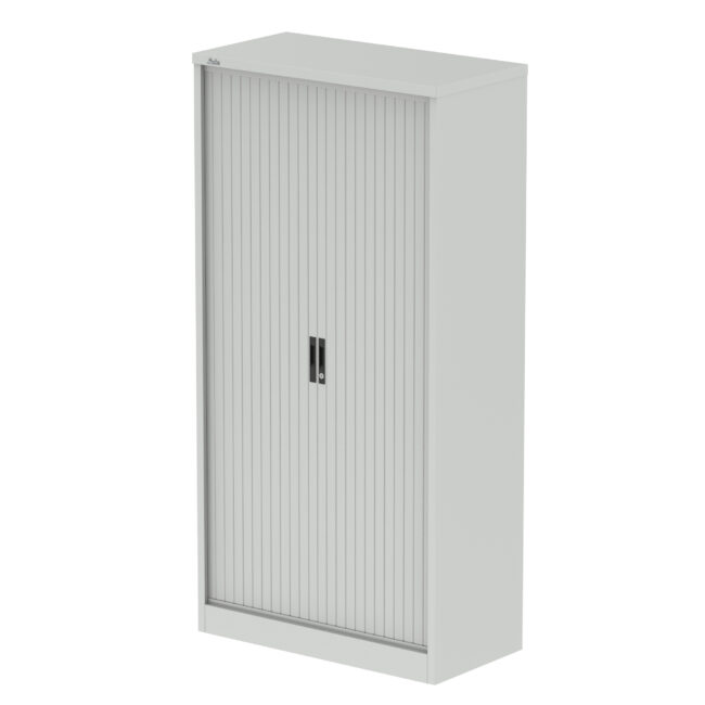 Qube Side Tambour Cupboard With Shelves - Image 3