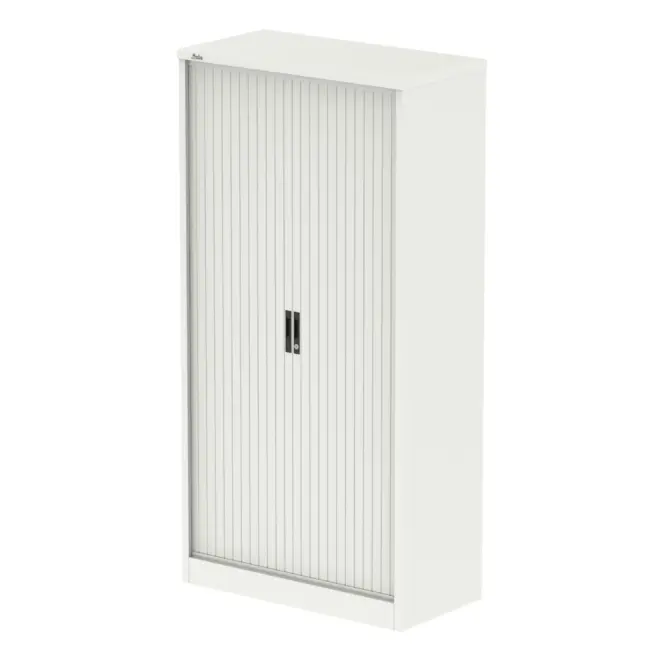 Qube Side Tambour Cupboard With Shelves - Image 4