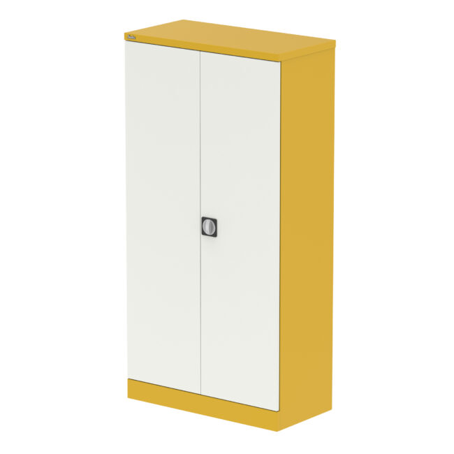 Qube Stationery 2-Door Cupboard With Shelves - Image 47