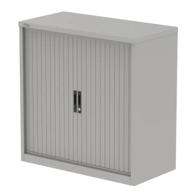 Qube Side Tambour Cupboard With Shelves - Image 7