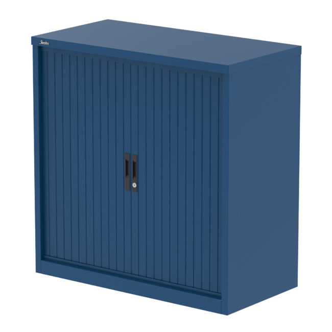 Qube Side Tambour Cupboard With Shelves - Image 9
