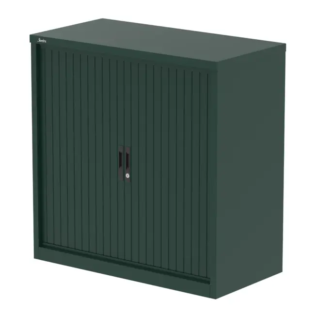 Qube Side Tambour Cupboard With Shelves - Image 10