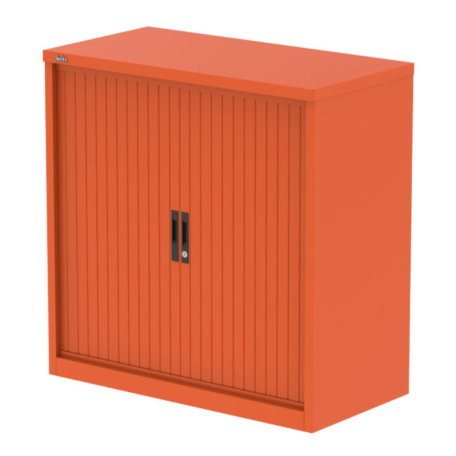 Qube Side Tambour Cupboard With Shelves - Image 16