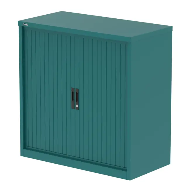 Qube Side Tambour Cupboard With Shelves - Image 18