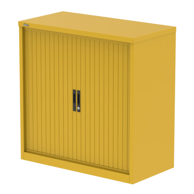 Qube Side Tambour Cupboard With Shelves - Image 20