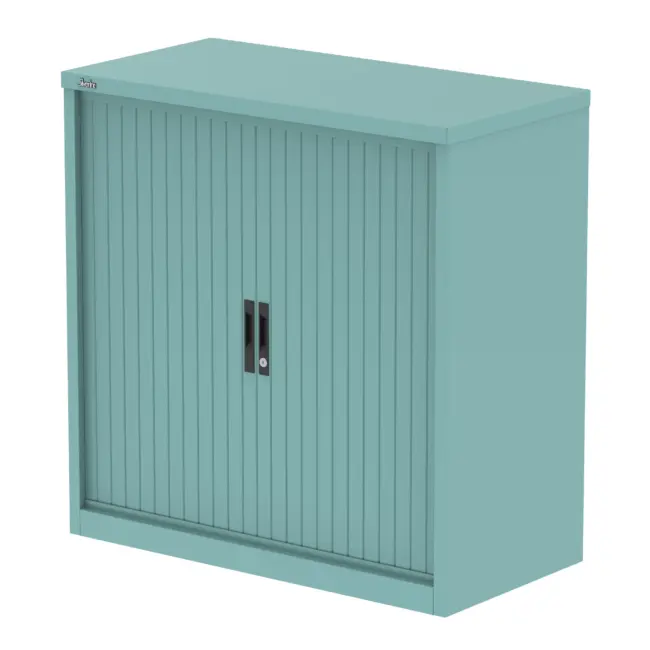 Qube Side Tambour Cupboard With Shelves - Image 22