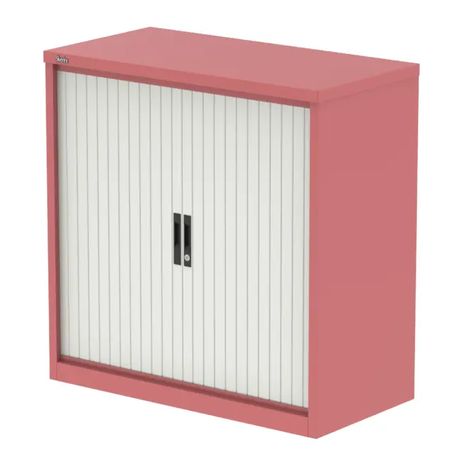 Qube Side Tambour Cupboard With Shelves - Image 24