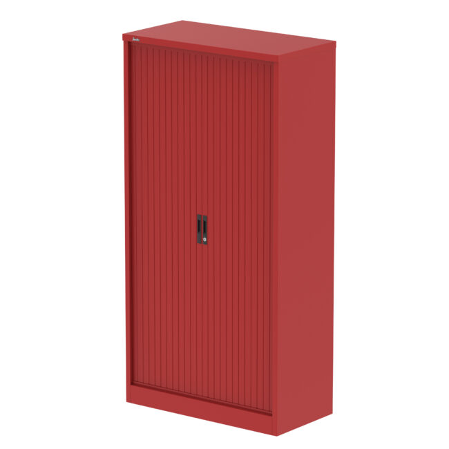 Qube Side Tambour Cupboard With Shelves - Image 33