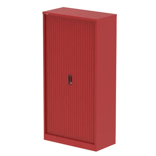 Qube Side Tambour Cupboard With Shelves - Image 33