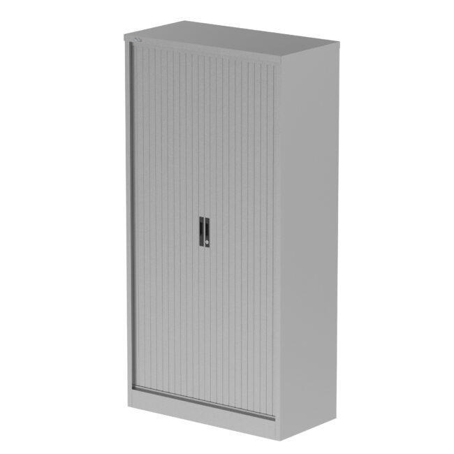 Qube Side Tambour Cupboard With Shelves - Image 34