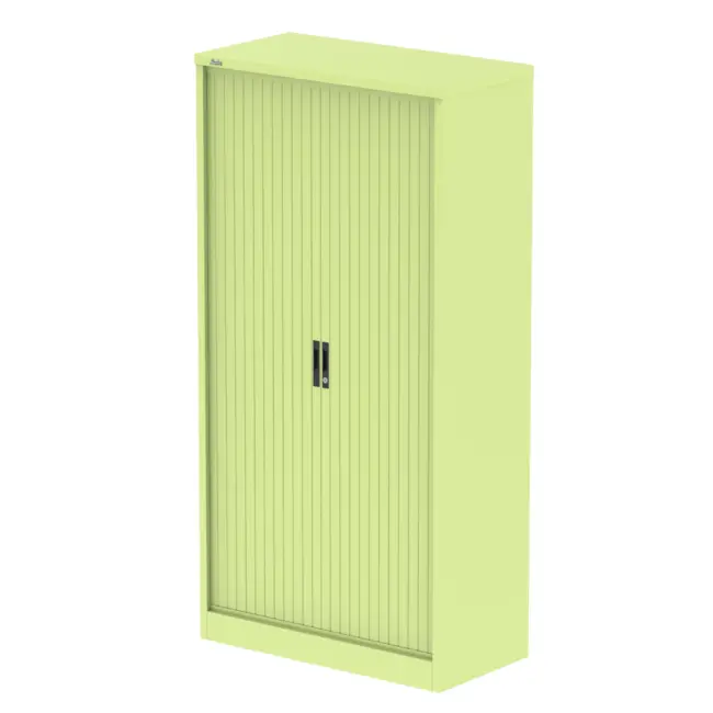 Qube Side Tambour Cupboard With Shelves - Image 35