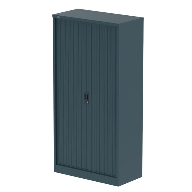 Qube Side Tambour Cupboard With Shelves - Image 36