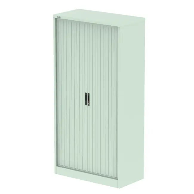 Qube Side Tambour Cupboard With Shelves - Image 37