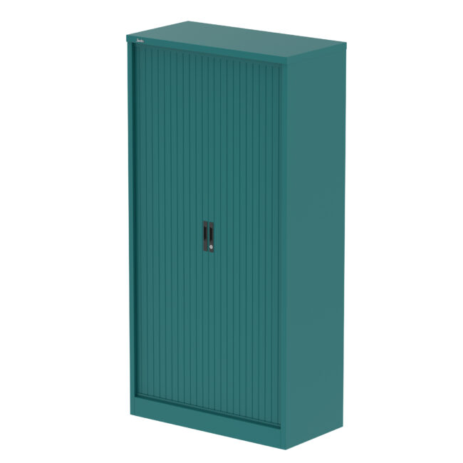 Qube Side Tambour Cupboard With Shelves - Image 40